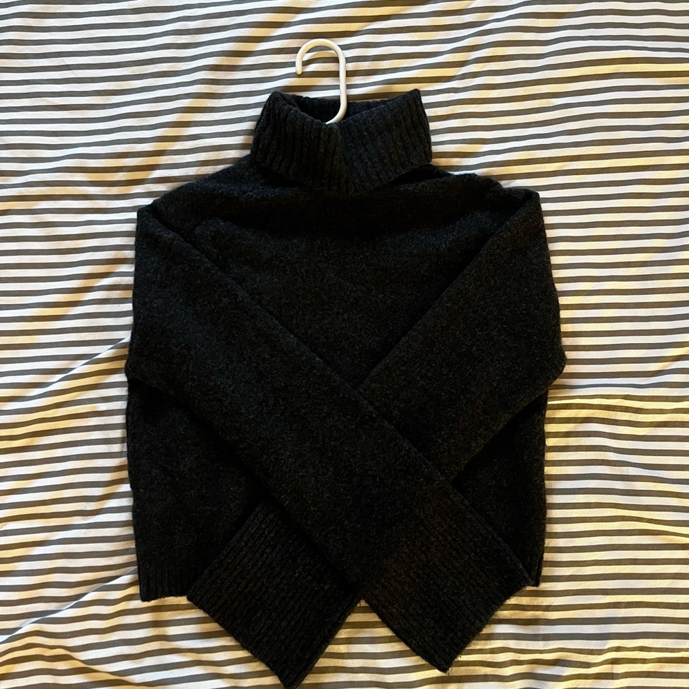 Dynamite Charcoal Turtleneck Sweater